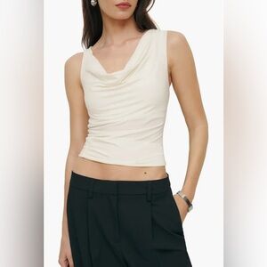 Reformation Darla Stretch Organic Cotton Knit Top